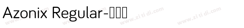 Azonix Regular字体转换